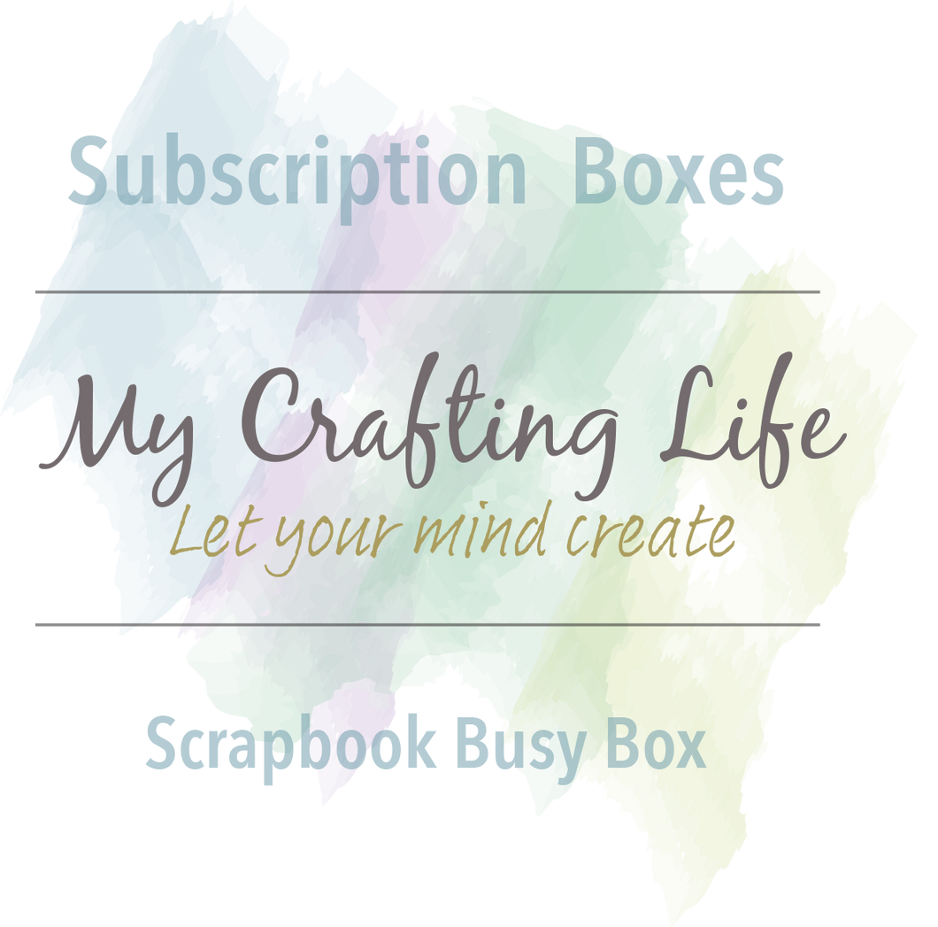 JUNE 2023 Subscription Kit - Create: Scrapbook Busy Box - JUNE ONLY