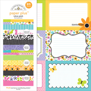 Doodlebug: Paper Plus Value Pack - Floral Assortment