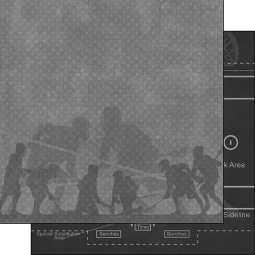 Scrapbook Customs: 12x12 Double Sided Paper - Lacrosse Addict 2