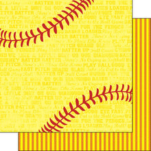 Load image into Gallery viewer, Scrapbook Customs: 12x12 Double Sided Paper - Softball Addict 2