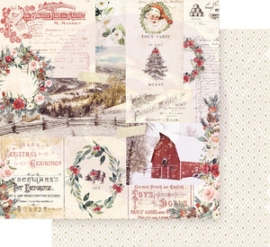 Prima Marketing: 12x12 Paper - Christmas Country - Christmas Joy