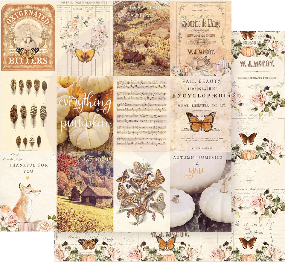 Prima Marketing: 12x12 Paper - Autumn Sunset Collection - Pumpkins & You