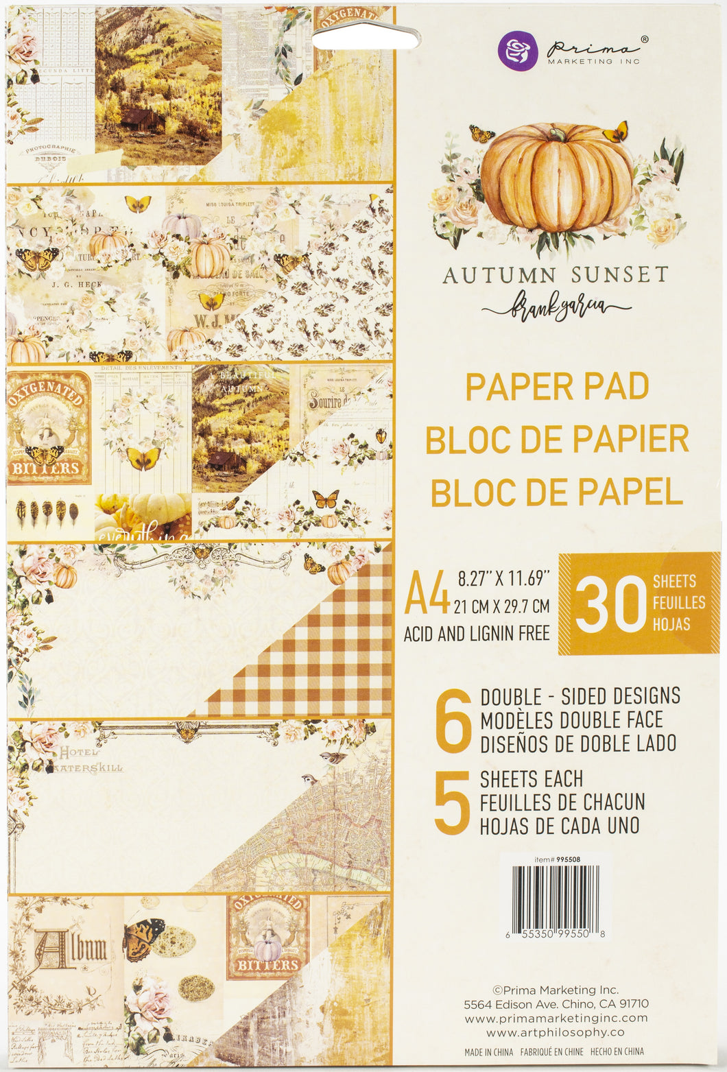 Prima Marketing: A4 Paper Pad - Autumn Sunset