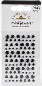 Doodlebug Design: Mini Jewels - Beetle Black Assortment