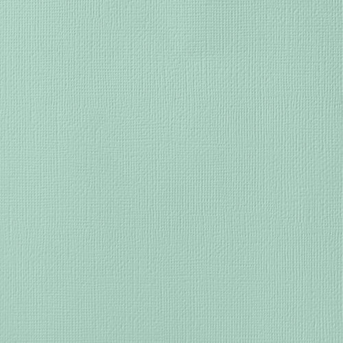 Sheets of American Crafts Cardstock - 12x12 Weave - Single Sheets - 80 lb - Geyser - 71469