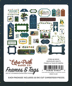 Echo Park: Frames & Tags - Adventure Awaits