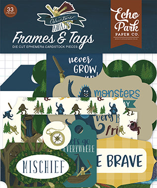 Echo Park: Frames & Tags - Adventure Awaits