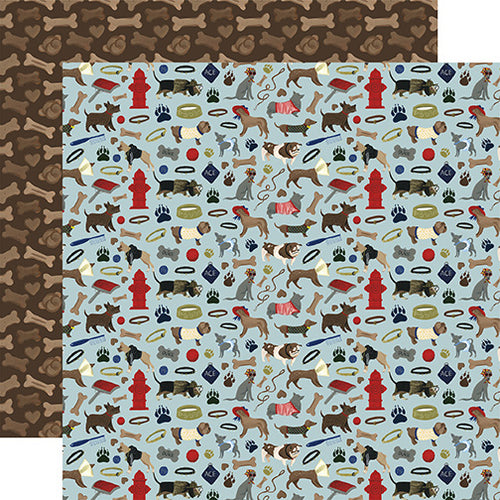 Echo Park: 12x12 Double-Sided Paper - A Dog's Tail - Puppy Play