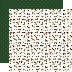Echo Park: 12x12 Double-Sided Paper - A Dog's Tail - Furry Friends