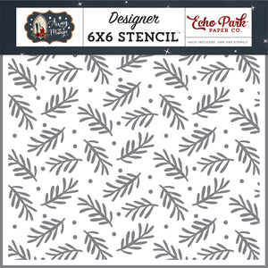 Carta Bella: 6x6 Stencil - Nativity Greenery 6x6 Stencil Set