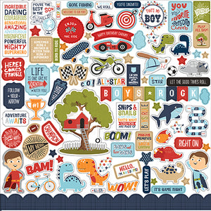 Echo Park: 12x12 Elements Sticker - All Boy