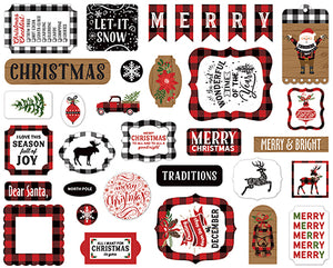 Echo Park: Ephemera - Lumberjack Christmas