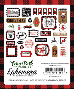 Echo Park: Ephemera - Lumberjack Christmas