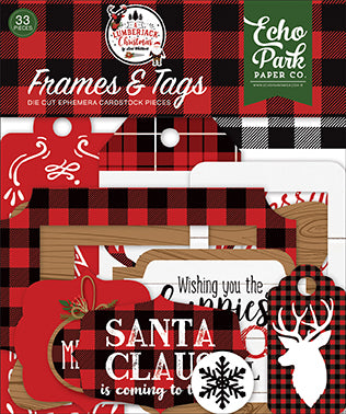 Echo Park: Frames and Tags - Lumberjack Christmas