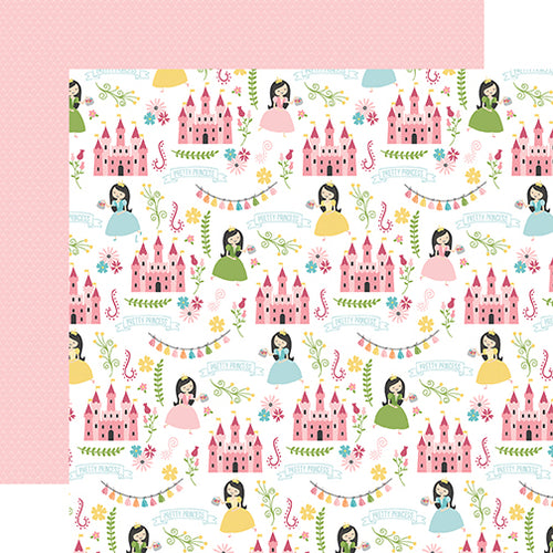 Echo Park:  12x12 Paper - Single Sheet - All Girl - Pretty Princess