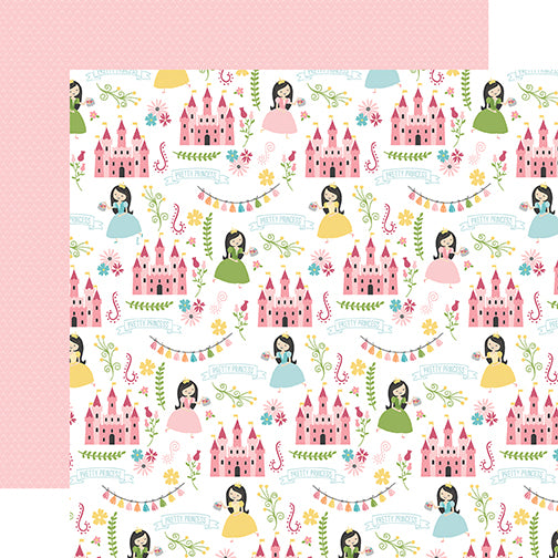 Echo Park:  12x12 Paper - Single Sheet - All Girl - Pretty Princess