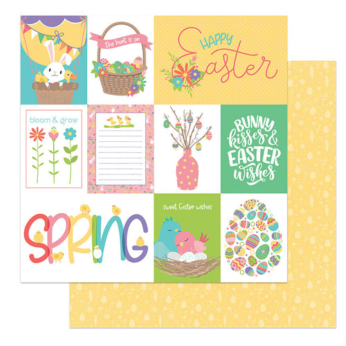 Photoplay: Baskets of Bunnies - Double sided printed paper - Easter Wishes