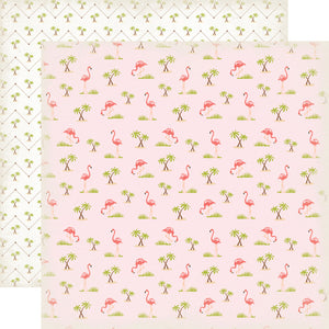 Carta Bella: 12x12 Double-Sided Paper - Summer Lovin' - Flamingos