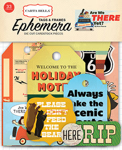 Carta Bella:  Ephemera Frames & Tags - Are We There Yet?
