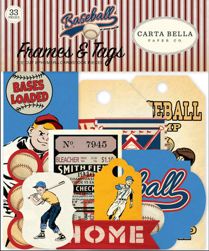 Carta Bella:  Frames & Tags - Baseball