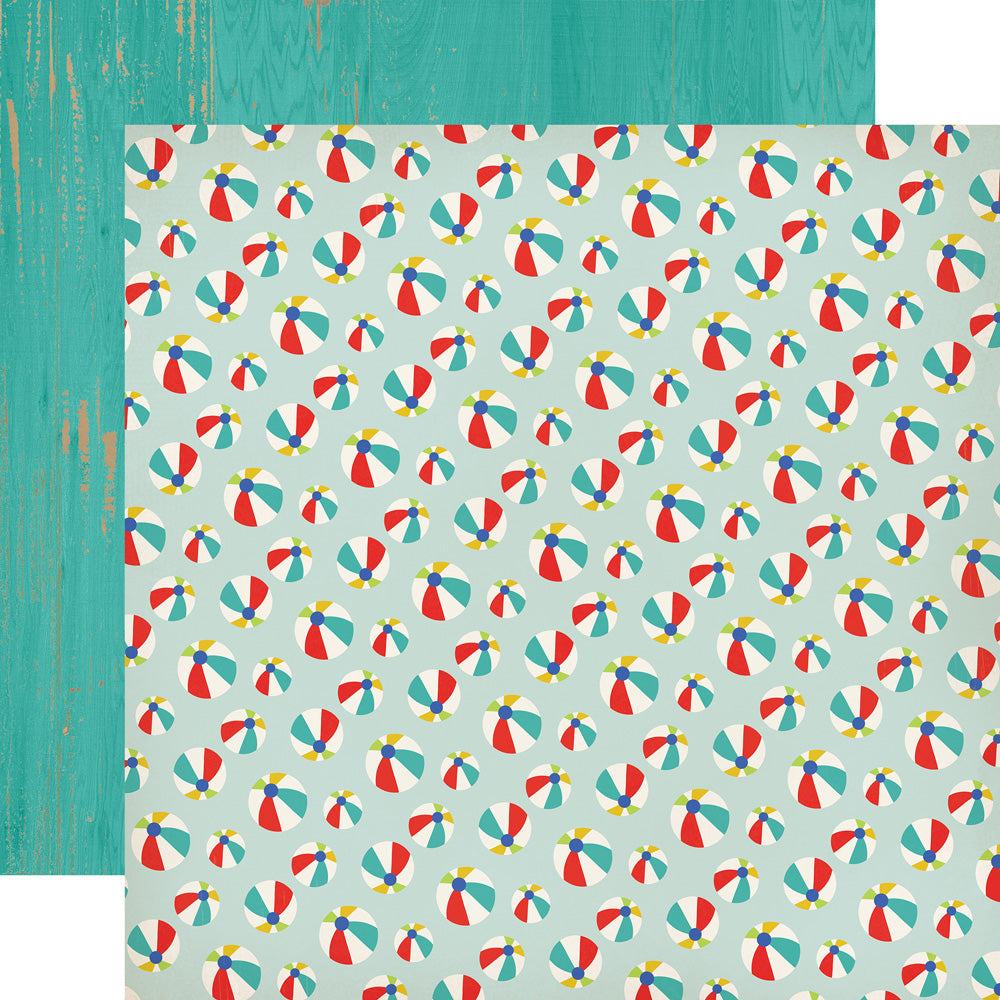 Carta Bella: 12x12 Double-Sided Paper - Beach Day - Beach Ball Bash