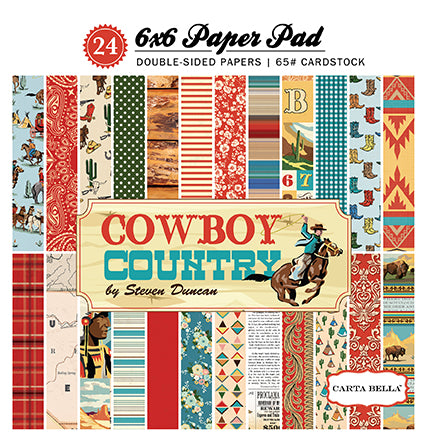 Carta Bella: 6x6 Paper Pad - Cowboy Country