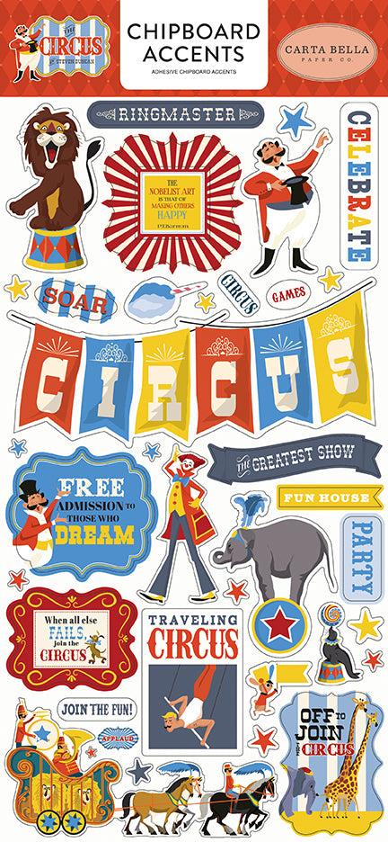 Carta Bella:  Chipboard Accents - The Circus