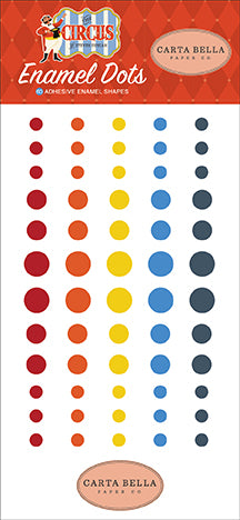 Carta Bella: Embellishments - Enamel Dots - The Circus
