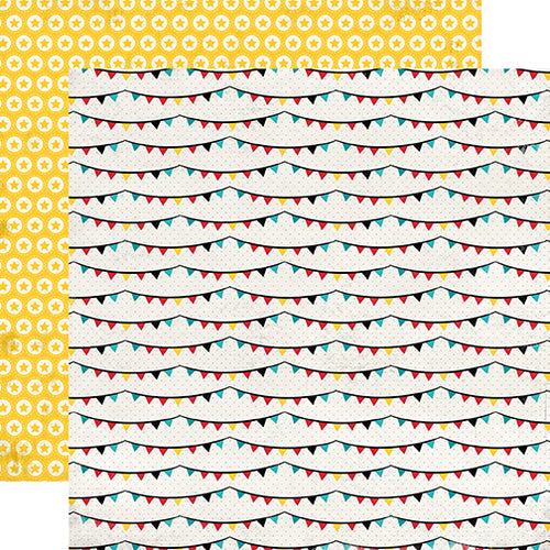 Carta Bella:  12x12 Paper - Single Sheet - Circus Party - Banners