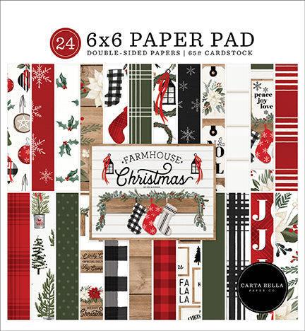 Carta Bella: 6x6 Paper Pad - Farmhouse Christmas