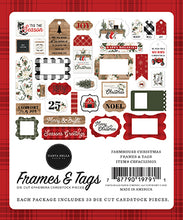 Load image into Gallery viewer, Carta Bella:  Ephemera Frames &amp; Tags - Farmhouse Christmas