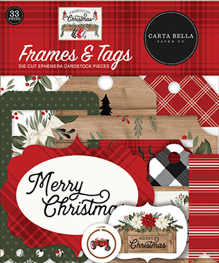 Carta Bella:  Ephemera Frames & Tags - Farmhouse Christmas