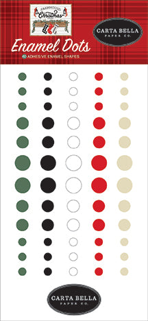 Carta Bella: Embellishments - Enamel Dots - Farmhouse Christmas