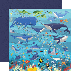 Carta Bella: 12x12 Double-Sided Paper - Underwater Scene