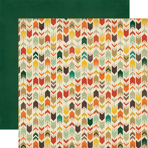Carta Bella:  12x12 Paper - Double-Sided Sheet - Fall Blessings - Arrows