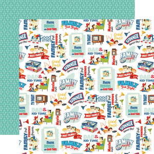 Carta Bella: 12x12 Double-Sided Paper - Family Night - Family Fun Night