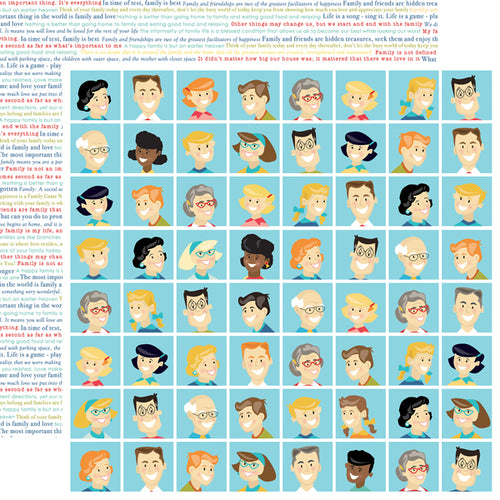 Carta Bella: 12x12 Double-Sided Paper - Family Night - Faces