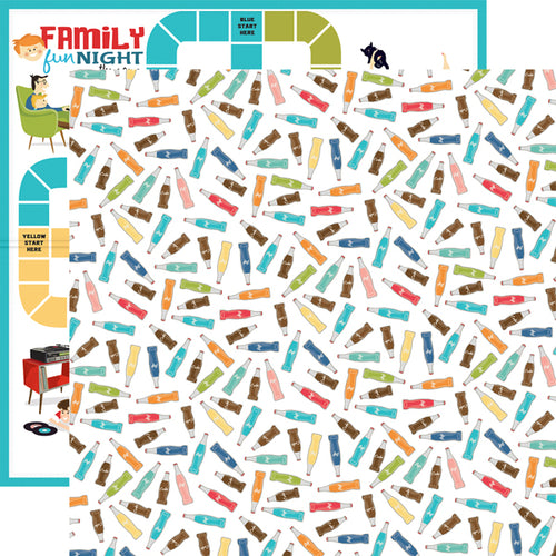 Carta Bella: 12x12 Double-Sided Paper - Family Night - Soda