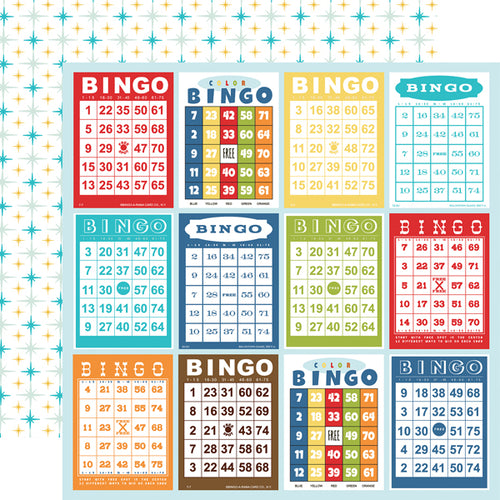 Carta Bella: 12x12 Double-Sided Paper - Family Night - Bingo Cards