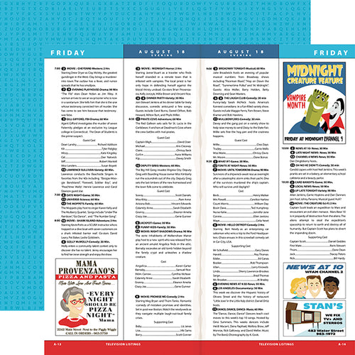 Carta Bella: 12x12 Double-Sided Paper - Family Night - TV Shows