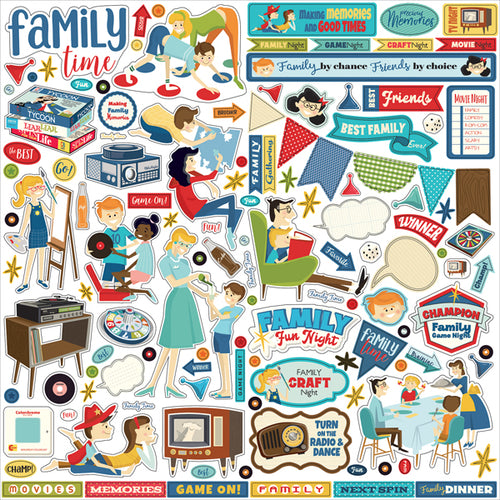 Carta Bella: 12x12 Elements Sticker - Family Night