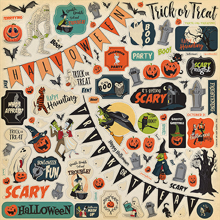 Carta Bella: 12x12 Element Sticker Strip - Happy Halloween