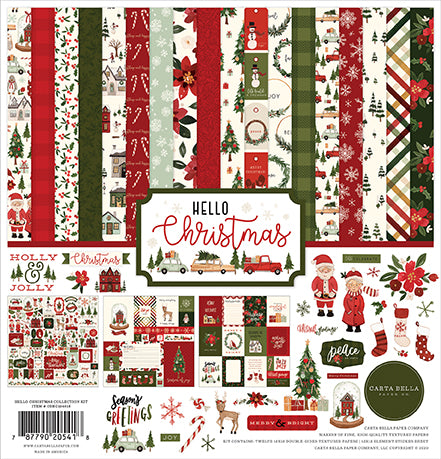 Carta Bella Kit:  12x12 Collection Kit - Hello Christmas