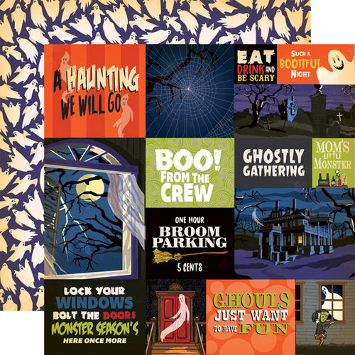 Carta Bella: Double-Sided Paper - Haunted House - Multi Journaling Cards