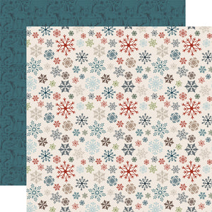 Carta Bella: 12x12 Double-Sided Paper - Whirling Snowflakes