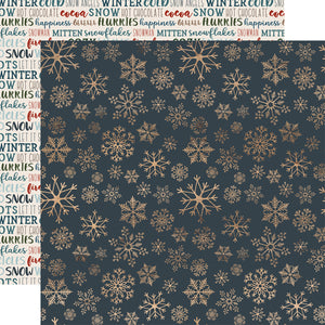 Carta Bella: 12x12 Double-Sided Paper - Icy Snowflakes