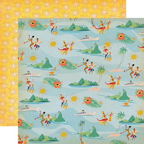 Echo Park: 12x12 Double-Sided Paper - Let's Cruise - Caribbean