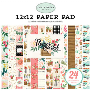 Echo Park: 12x12 - 24 Pack Paper Pad - Flower Market