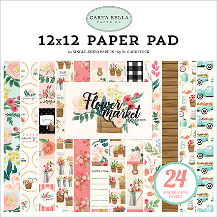 Echo Park: 12x12 - 24 Pack Paper Pad - Flower Market