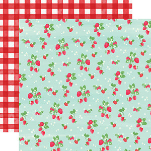 Carta Bella: 12x12 Double-Sided Paper - Summer Market - Strawberries